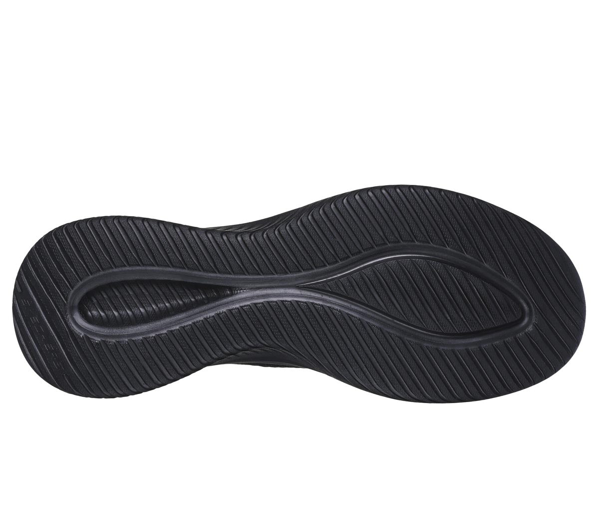 Close-up of the flexible traction outsole on Skechers Ultra Flex 3.0.