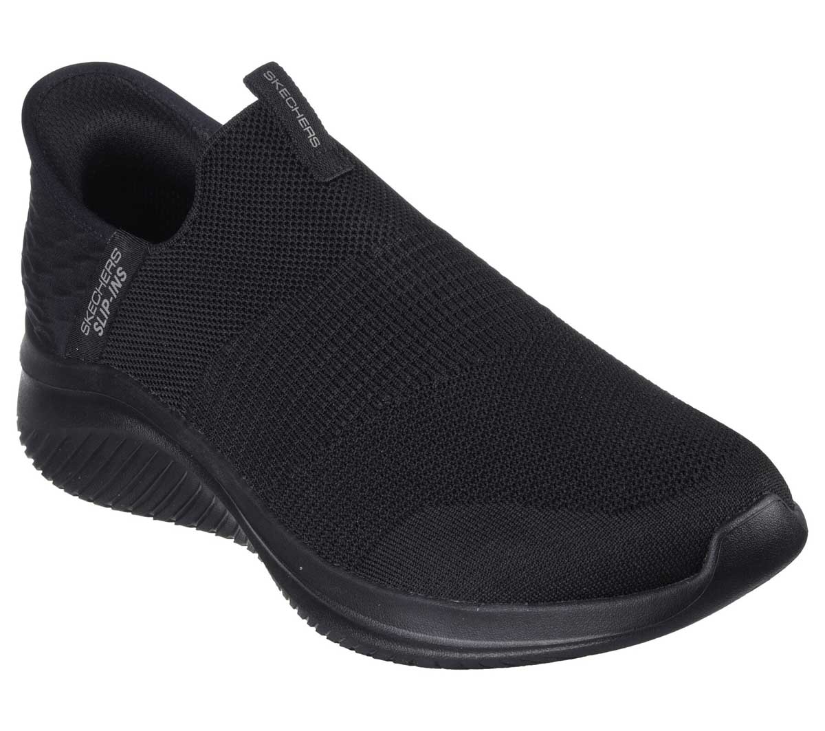     Front view of Skechers Ultra Flex 3.0 featuring the engineered knit upper.
