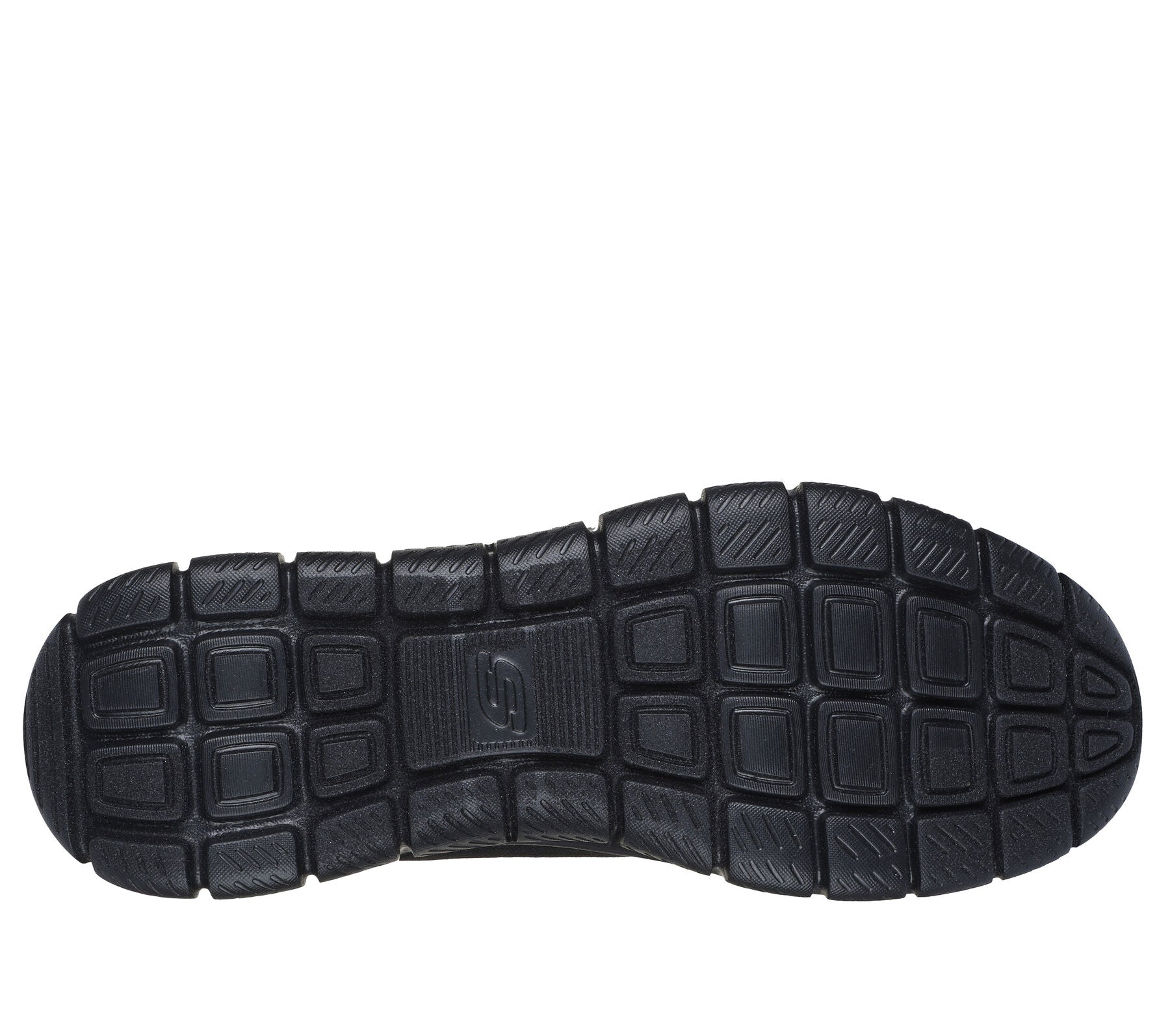 Side view showing the black flexible cushioned midsole.