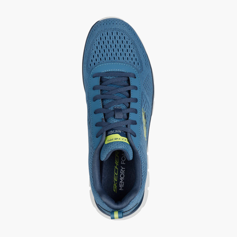 Skechers Track - Leshur Blue Vegan Mesh Trainers