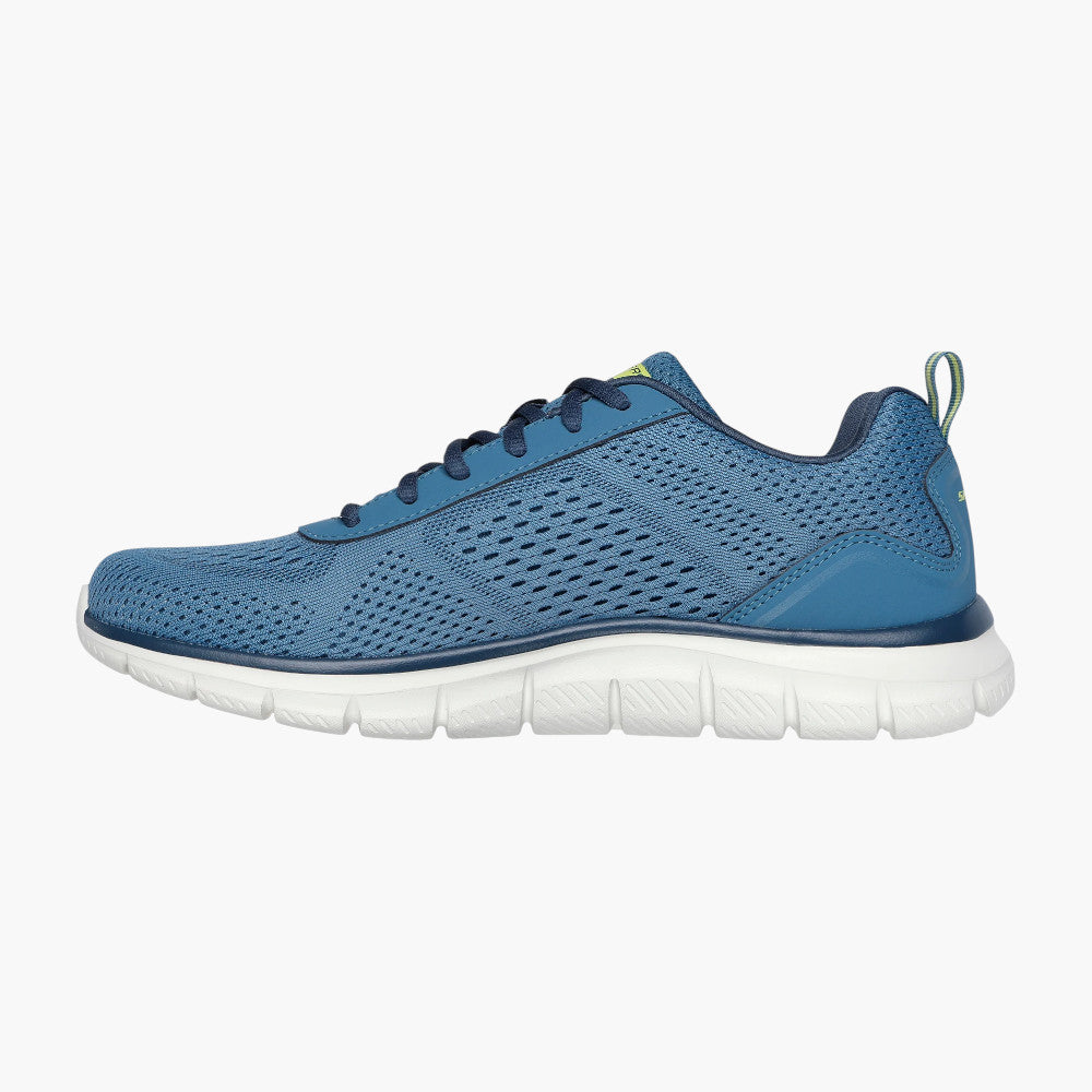 Skechers Track - Leshur Blue Vegan Mesh Trainers - Leavys Shoes