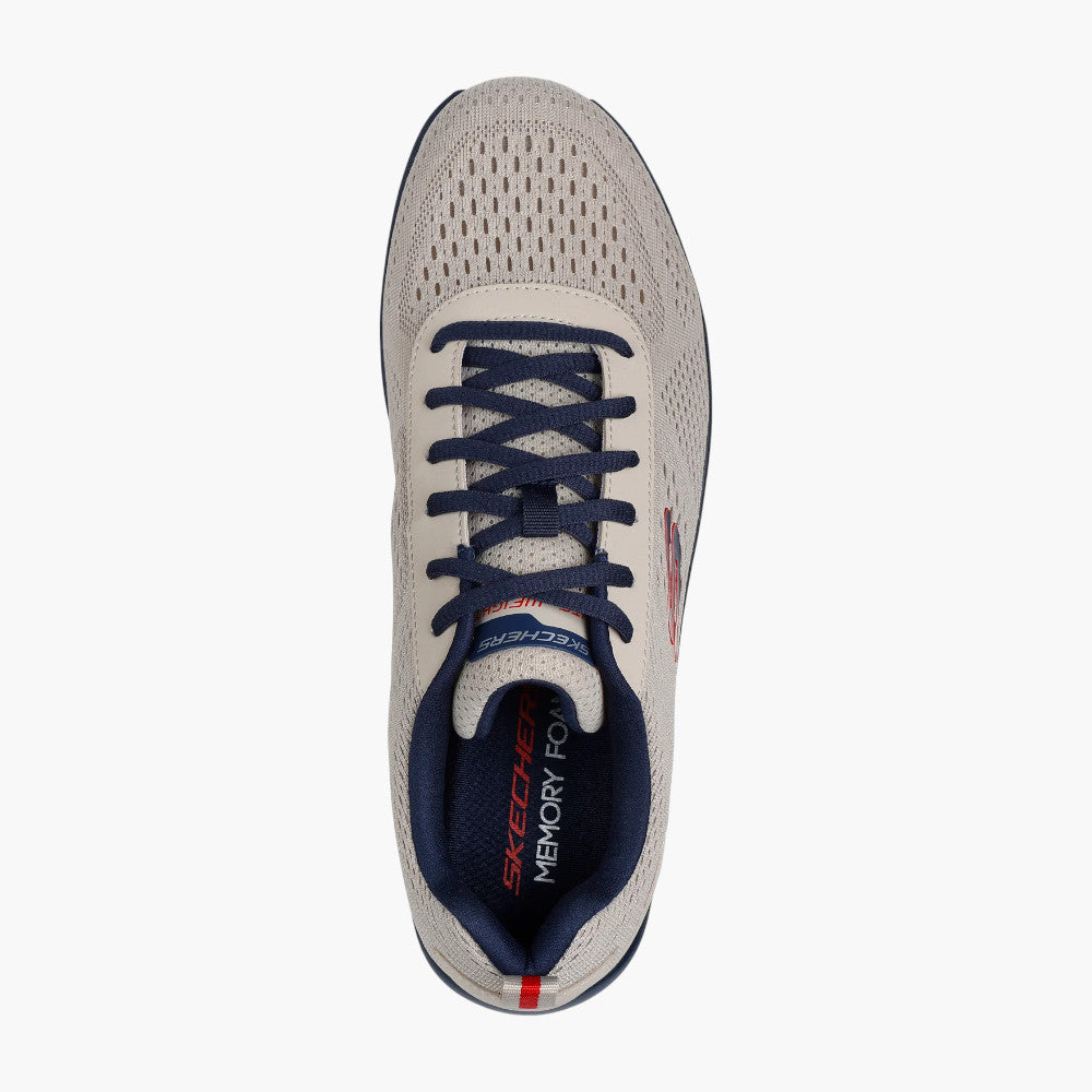 Skechers Track - Leshur Vegan Trainers in Taupe/Navy