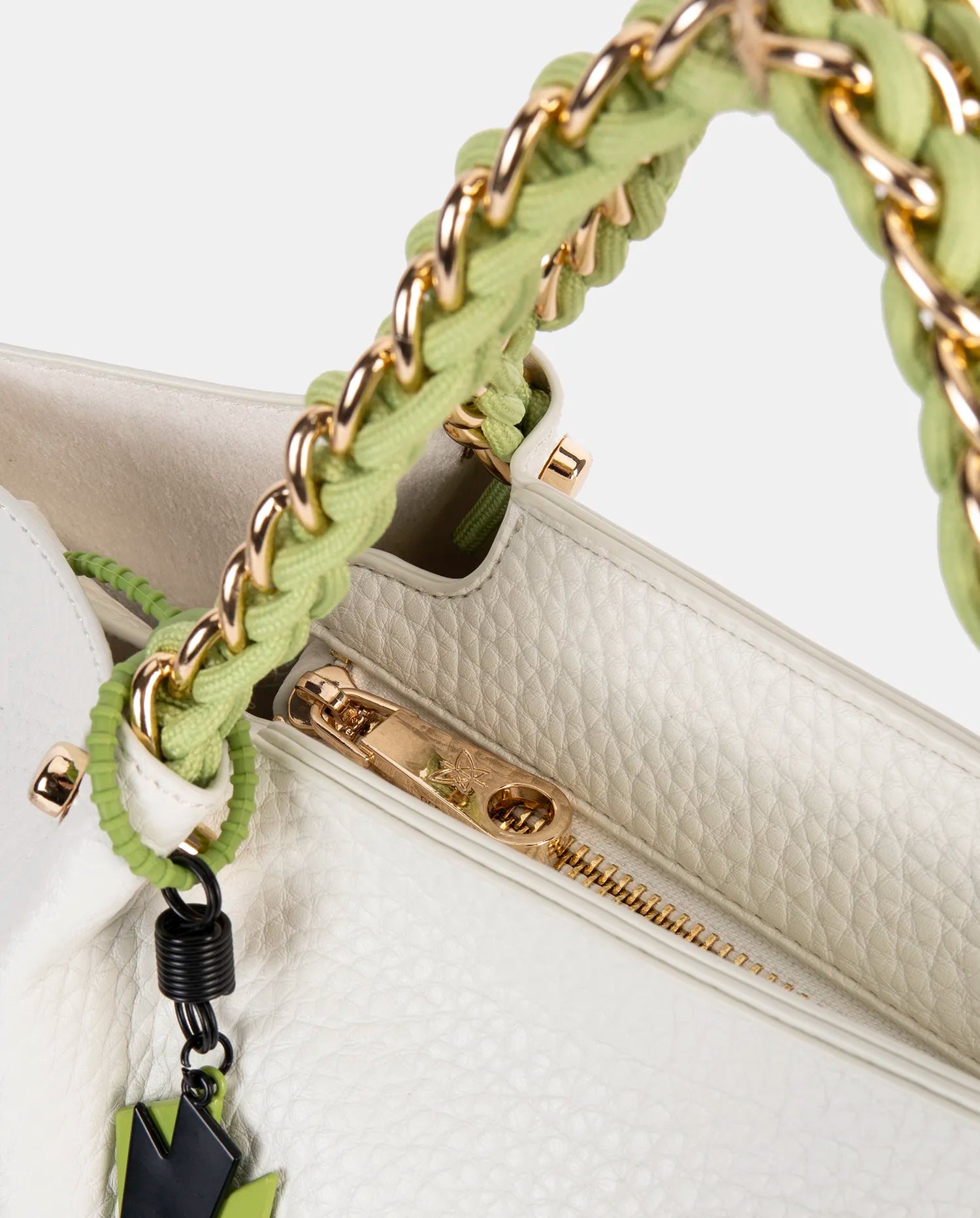 PEPE Moll White & Green Handbag 251431 – Chic & Versatile - Leavys Shoes