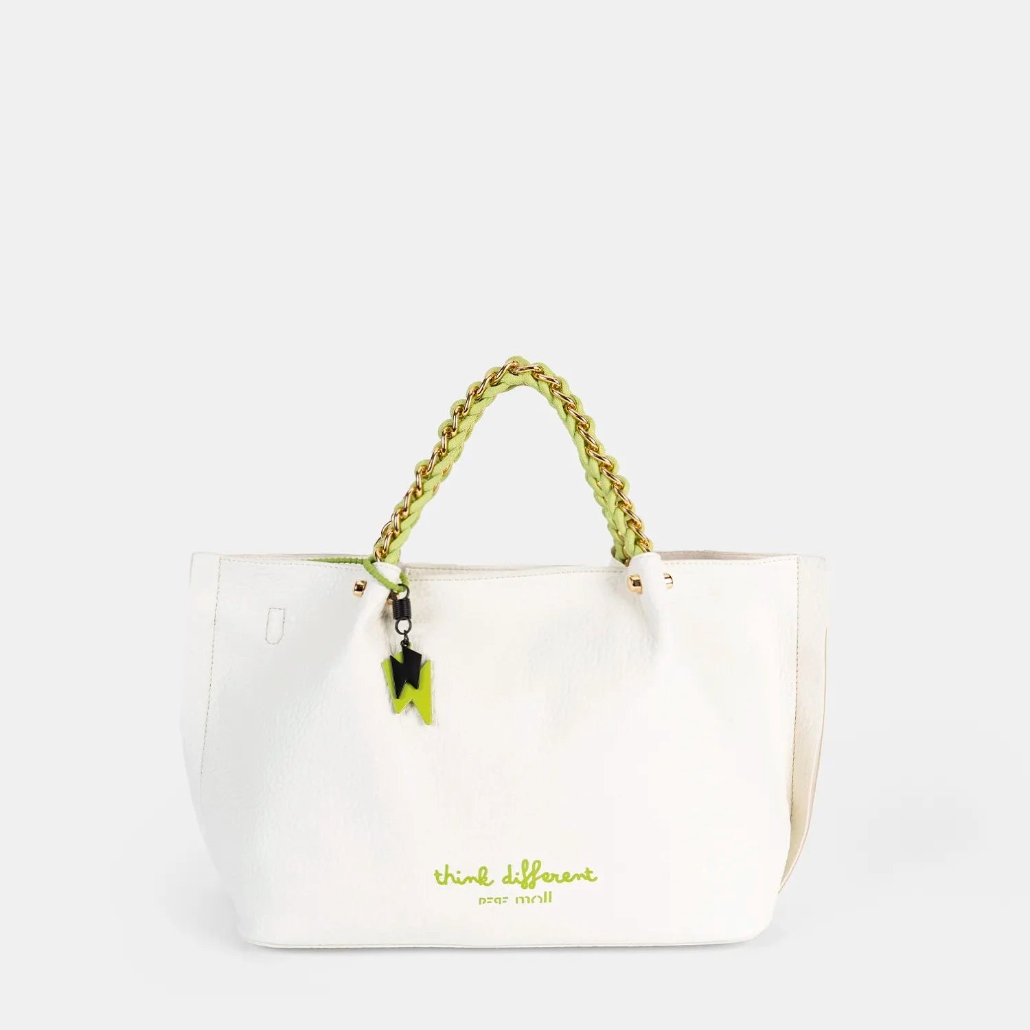 PEPE Moll White & Green Handbag 251431 – Chic & Versatile