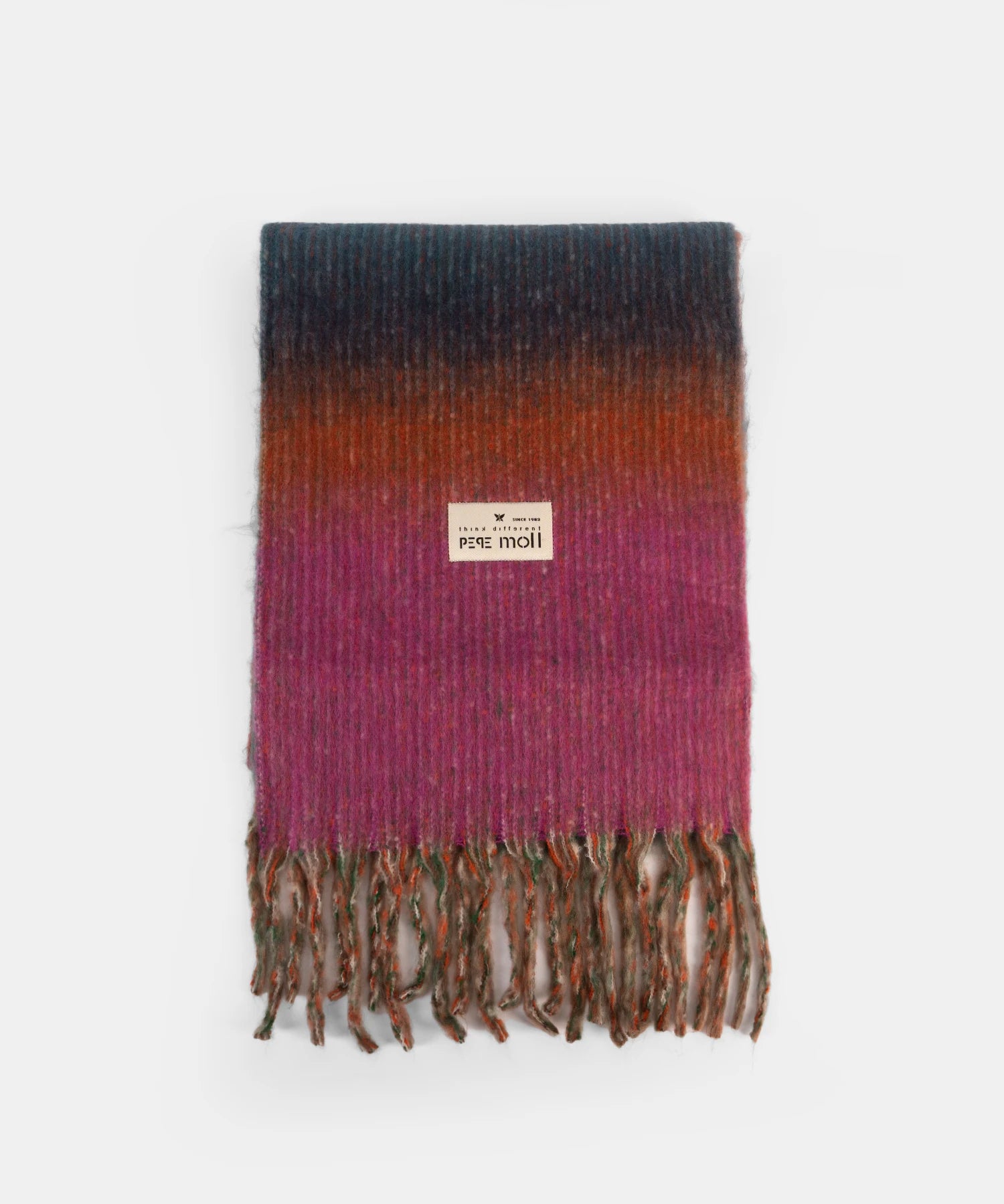 Pepe Moll 252818 Oversized Gradient Scarf Pink Green