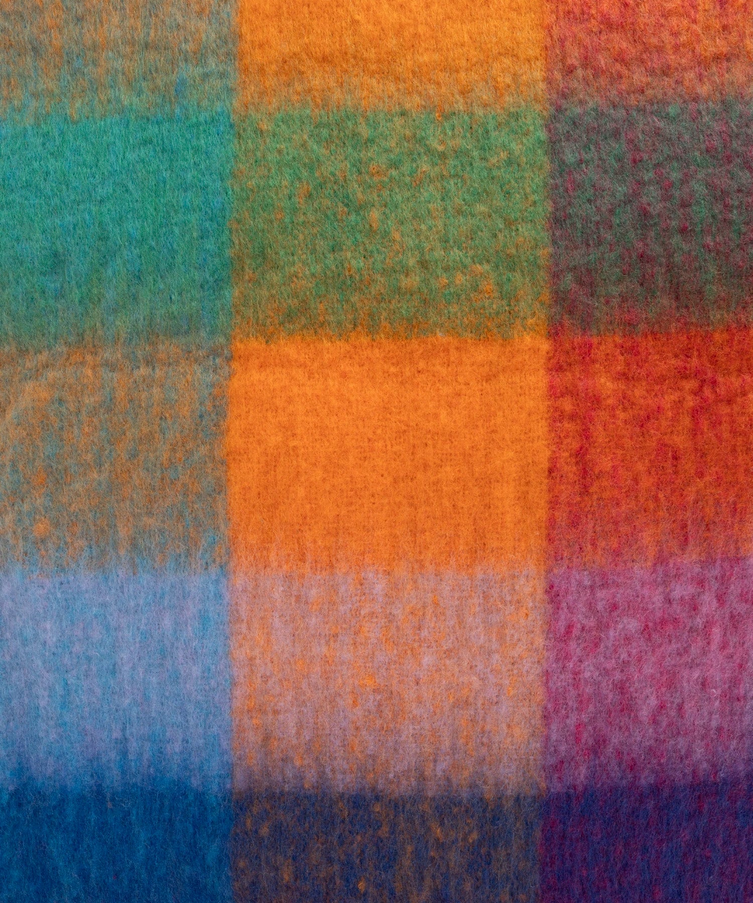 Multicolored fabric with a checkered pattern