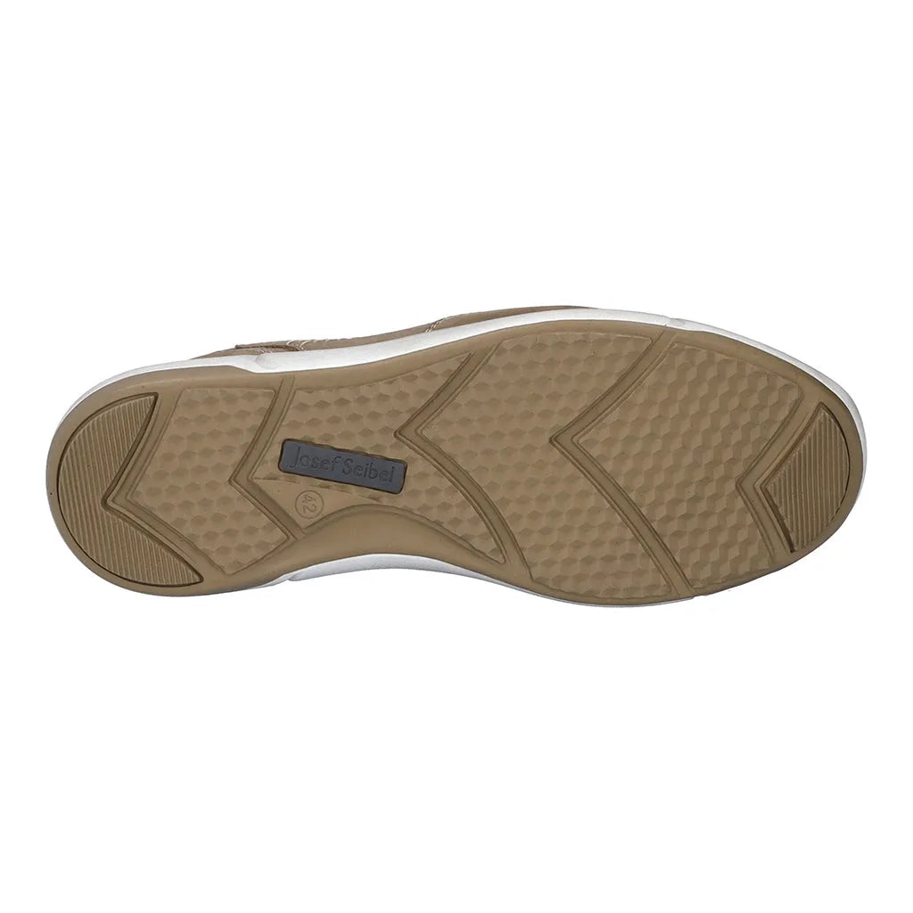 Josef Seibel Men's Taupe Leather Slip-On Shoes - Leavys Shoes