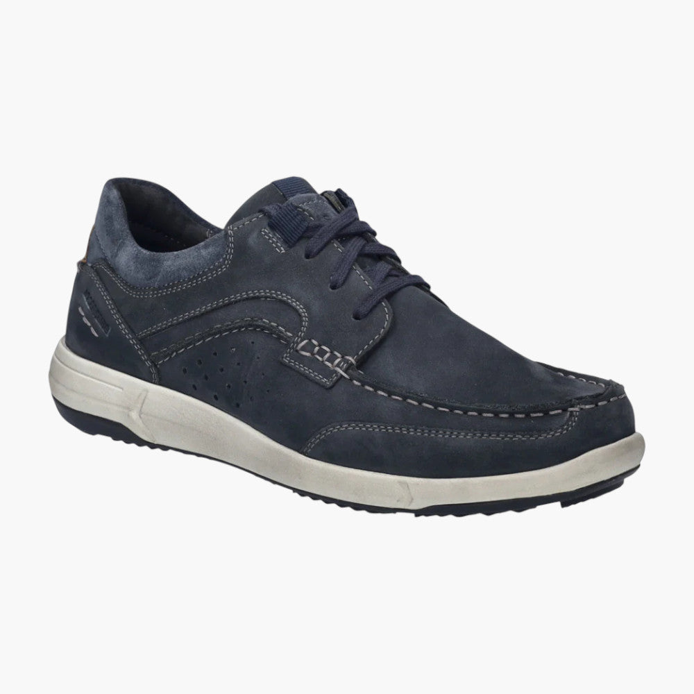 Josef Seibel Enrico 25 Men's Indigo Leather Lace-Up Shoe
