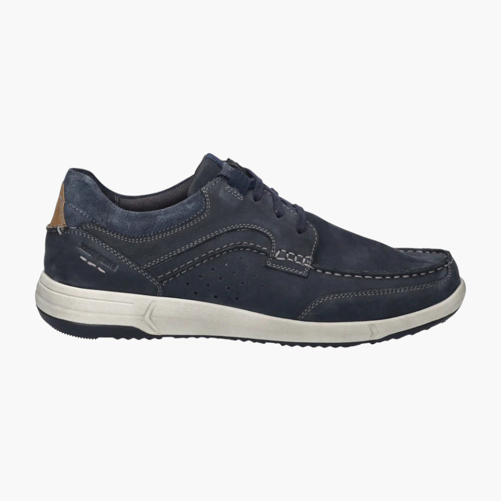 Josef Seibel Enrico 25 Men's Indigo Leather Lace-Up Shoe