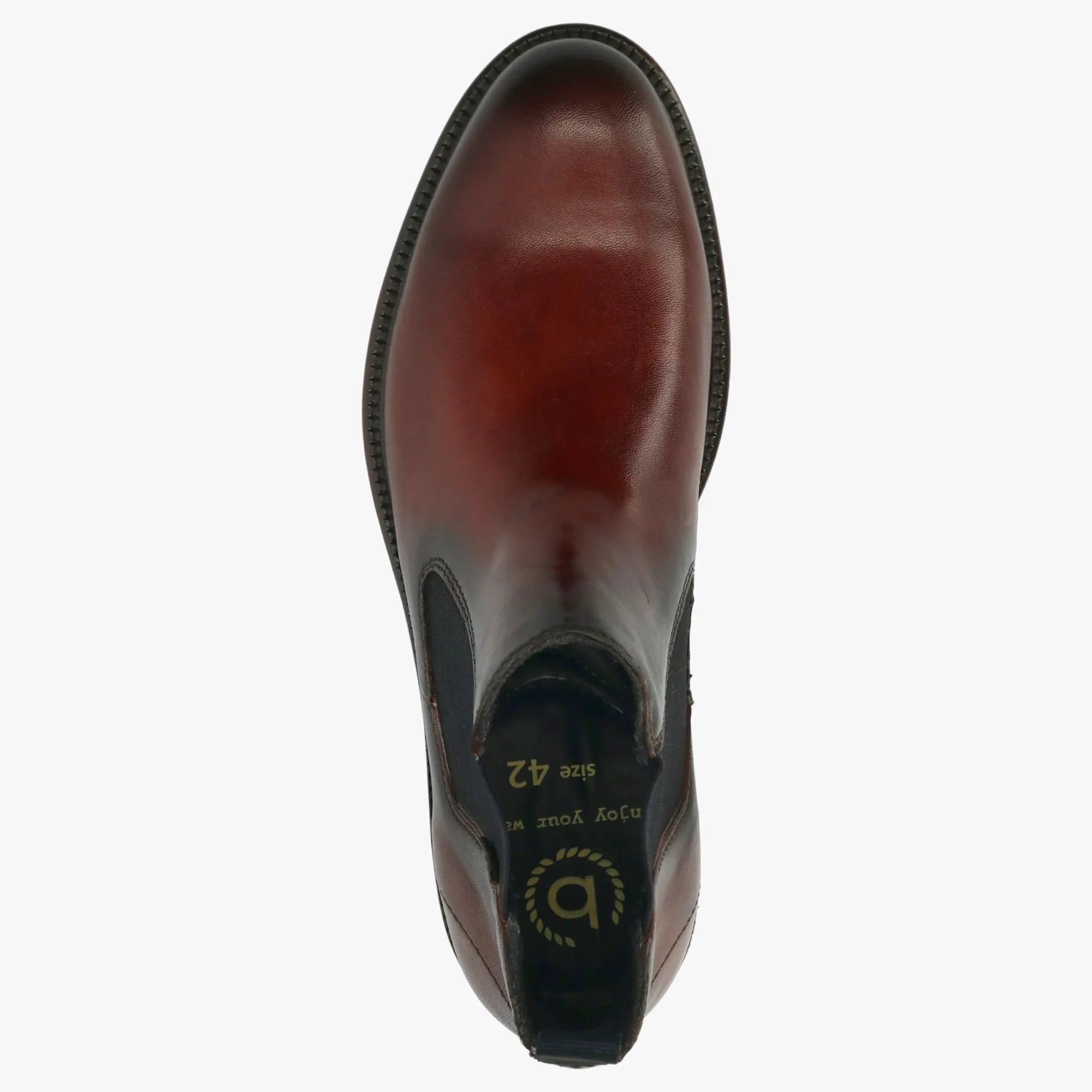 Bugatti Medium Brown Leather Men’s Chelsea Boot – Lightweight Grip Sole (311-A0A32) - Leavys Shoes
