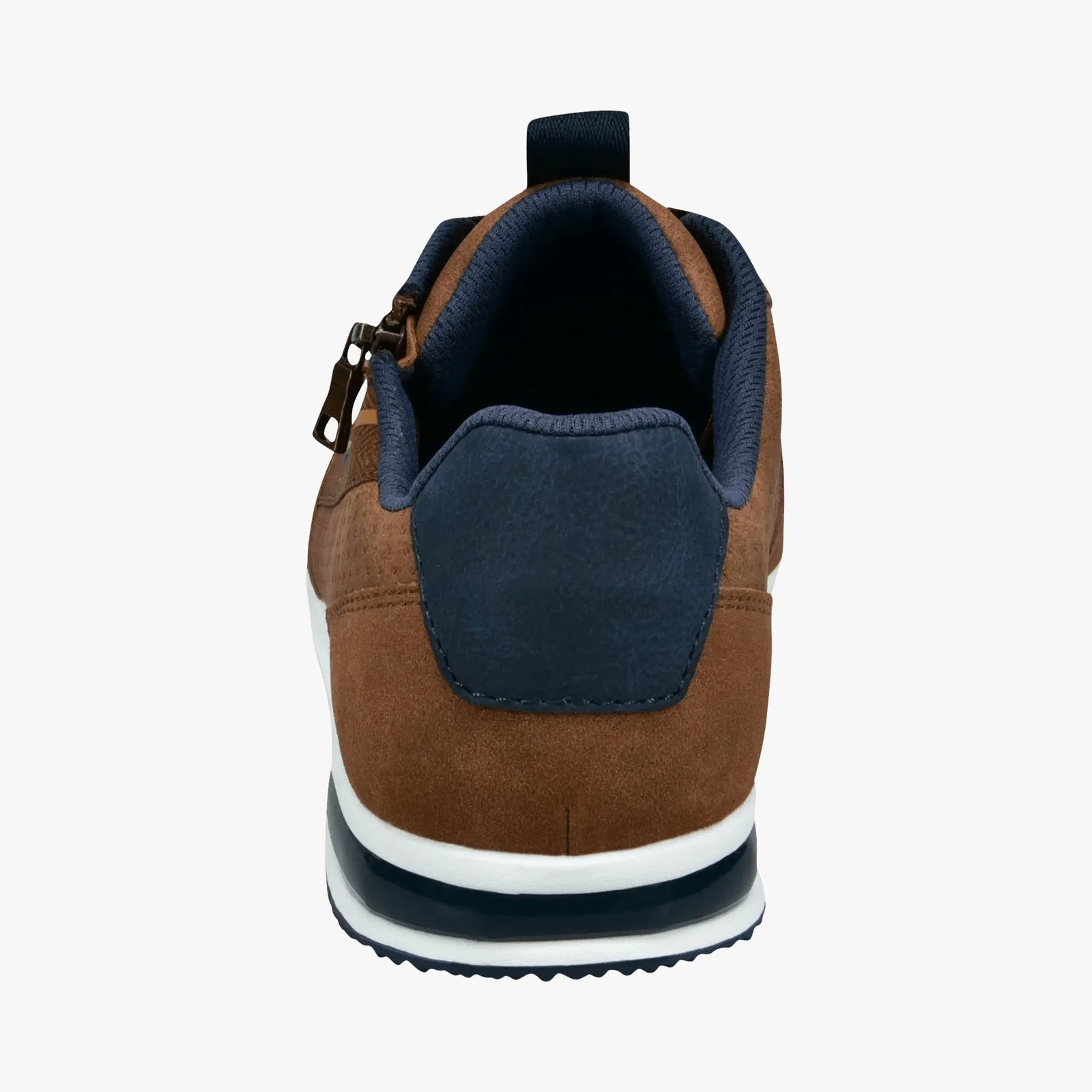 Bugatti Men’s Cognac Trevor Sneakers with Zip Detail & Memory Insole - Leavys Shoes