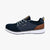 Bugatti Men’s Blue Mesh Sneakers with Cognac Heel & EVA Sole
