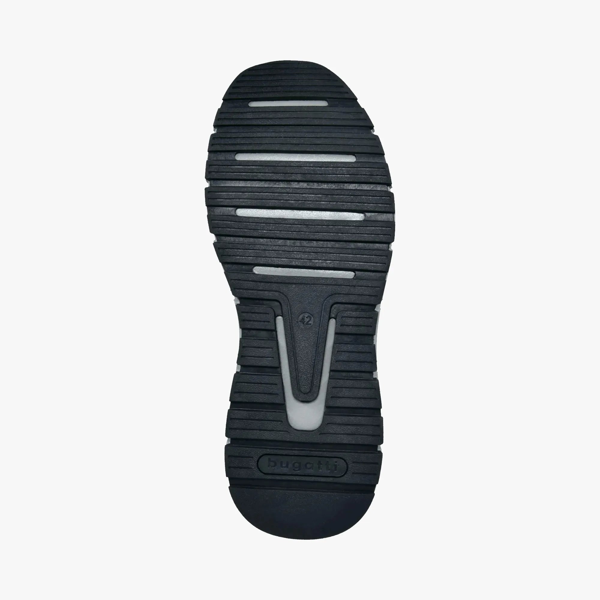 Bugatti Navy Wide-Fit Men’s Casual Trainer – Side Zip (331-AOS01) - Leavys Shoes