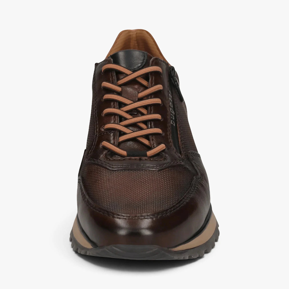 Bugatti Philip Brown Leather Trainer with Zip