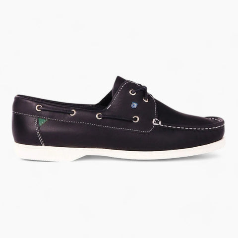 Dubarry Admirals Navy Leather Deck Shoes - Leavys Shoes