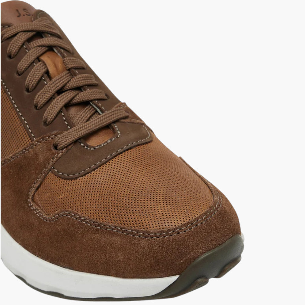 Josef Seibel Cameron 10 Cognac Leather Sneaker for Men - Leavys Shoes