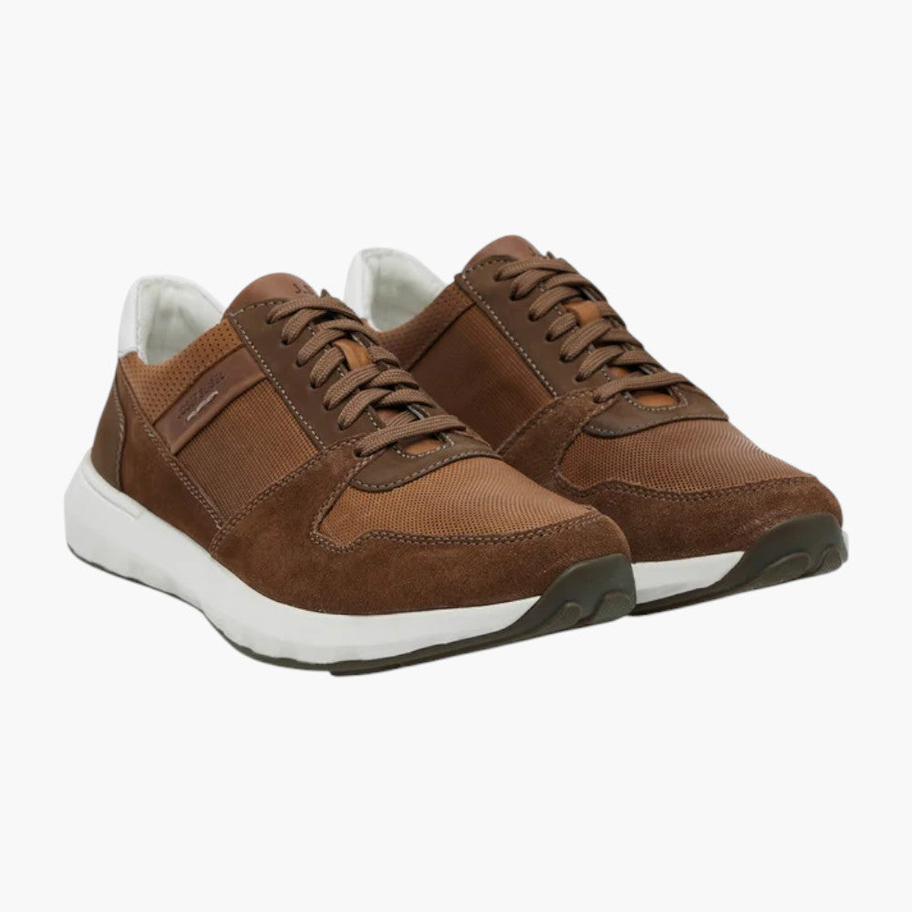 Josef Seibel Cameron 10 Cognac Leather Sneaker for Men - Leavys Shoes