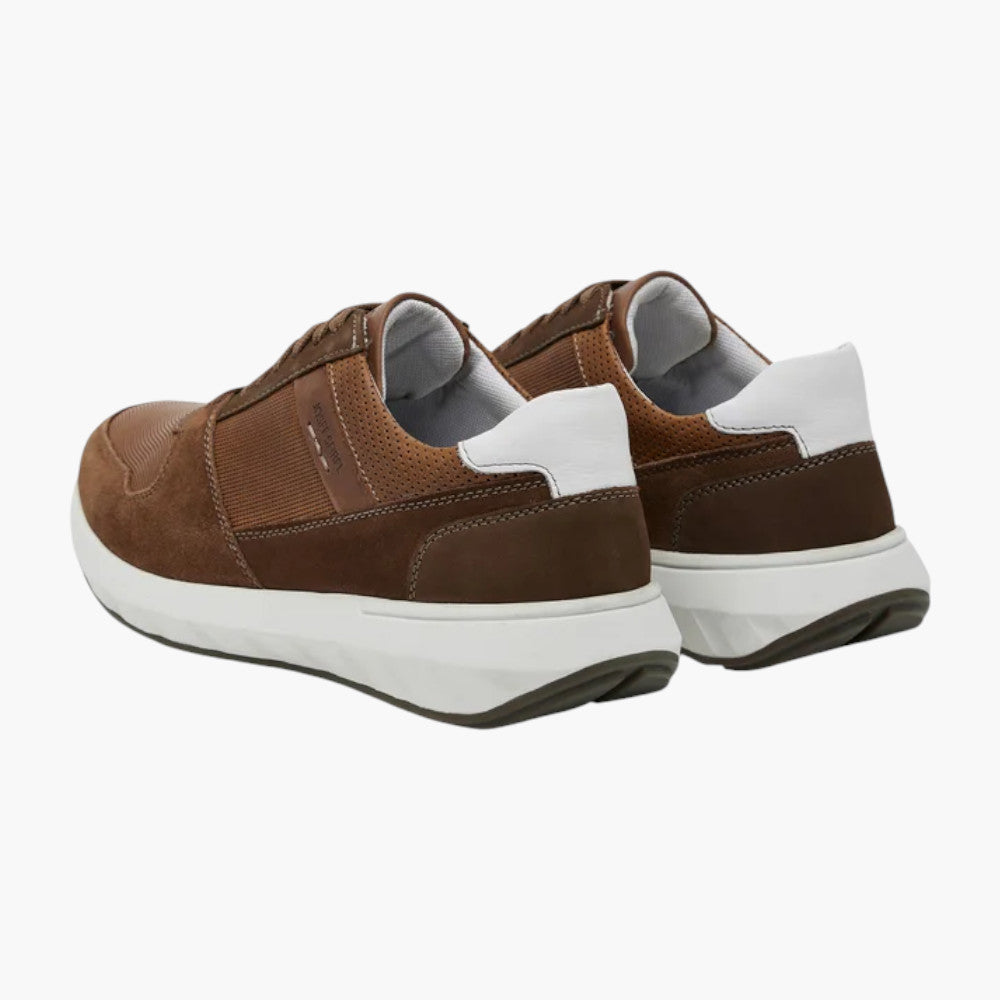 Josef Seibel Cameron 10 Cognac Leather Sneaker for Men - Leavys Shoes