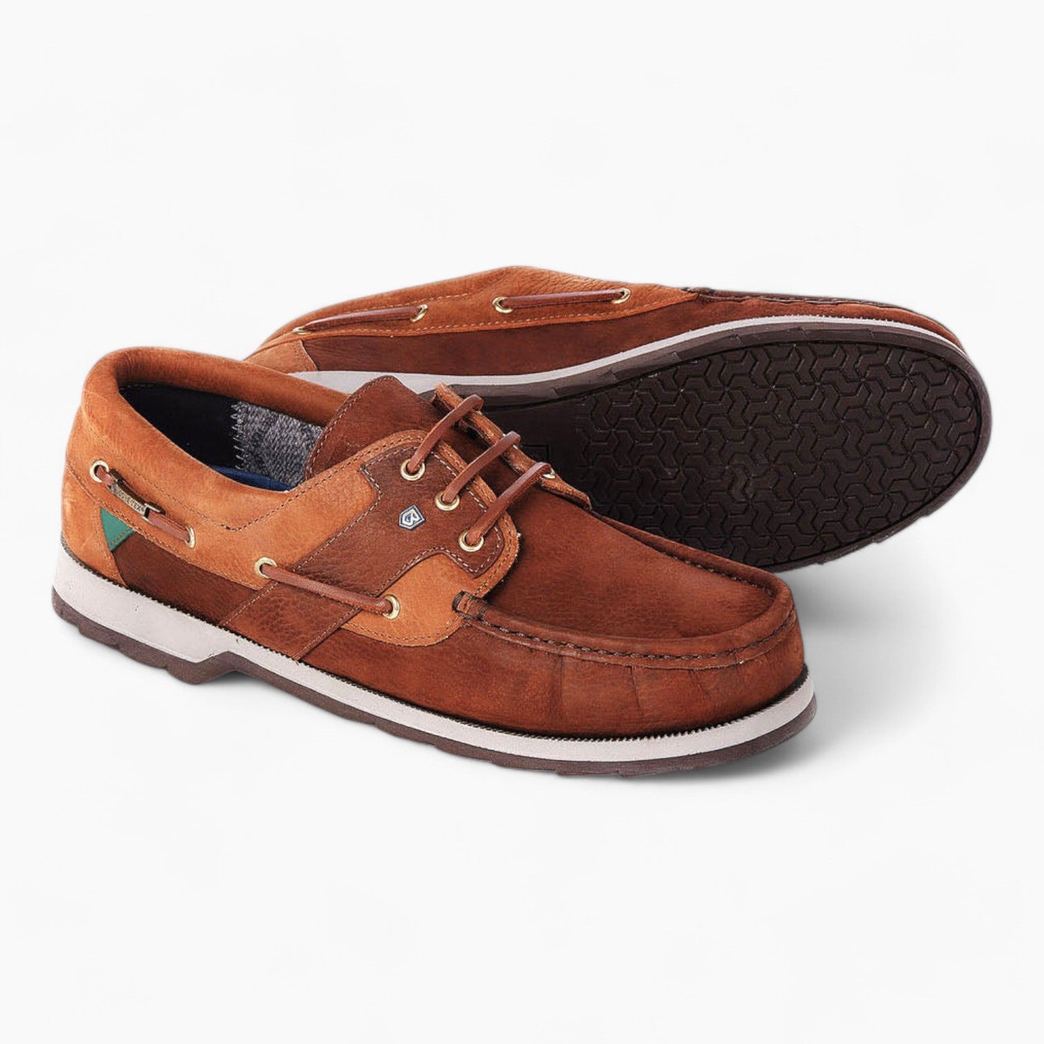 Dubarry Clipper Deck Shoe - Donkey Brown: Two-Tone Luxury Gortex Boat Shoe