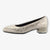 Ara Wide Fit Silver Court Shoes with Block Heel - Leavys Shoes