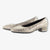 Ara Wide Fit Silver Court Shoes with Block Heel - Leavys Shoes