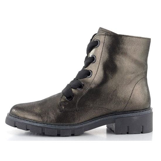 Metallic Leather HighSoft Ankle Boots for Women