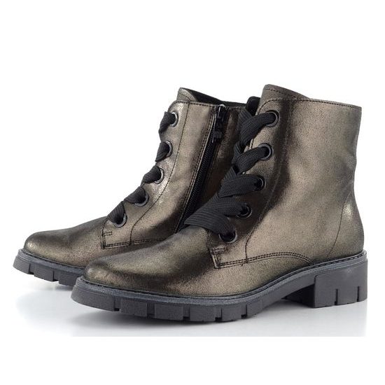 Metallic Leather HighSoft Ankle Boots for Women