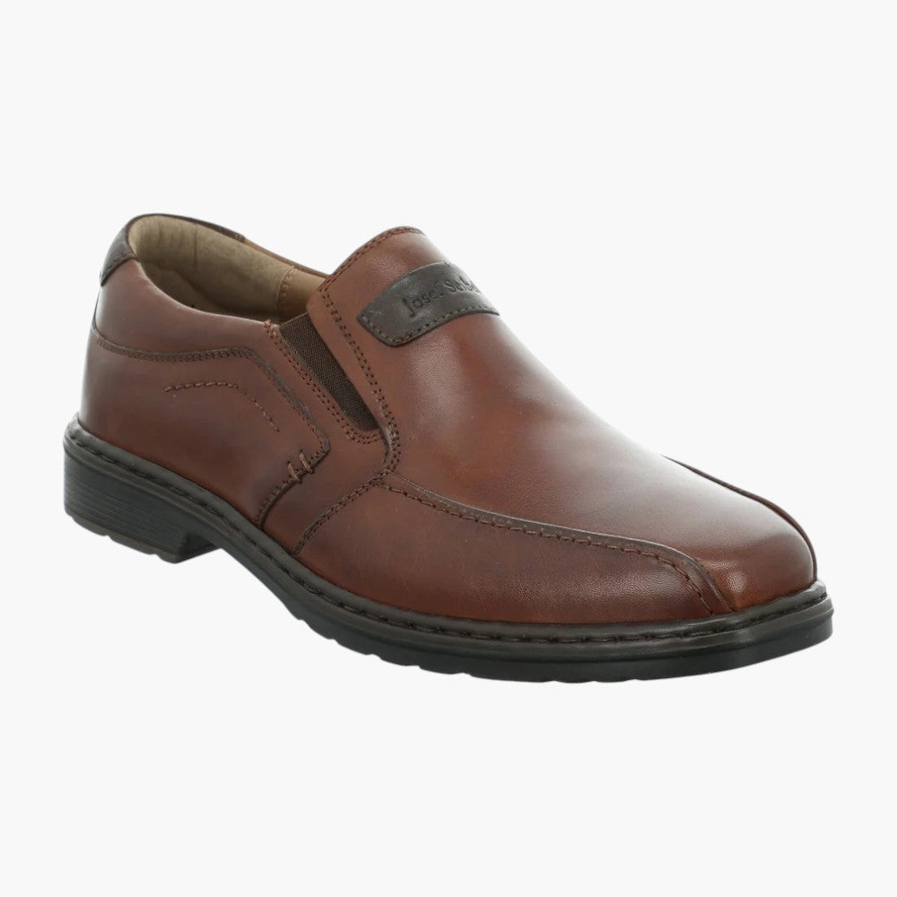 Josef Seibel Alastair 03 Men's Wide Fit Leather Loafer – Cognac