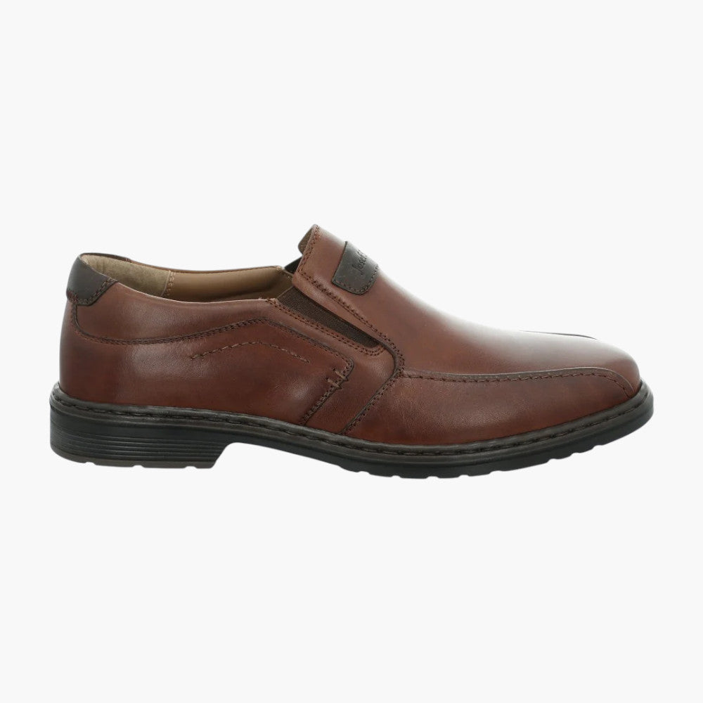 Josef Seibel Alastair 03 Men's Wide Fit Leather Loafer – Cognac