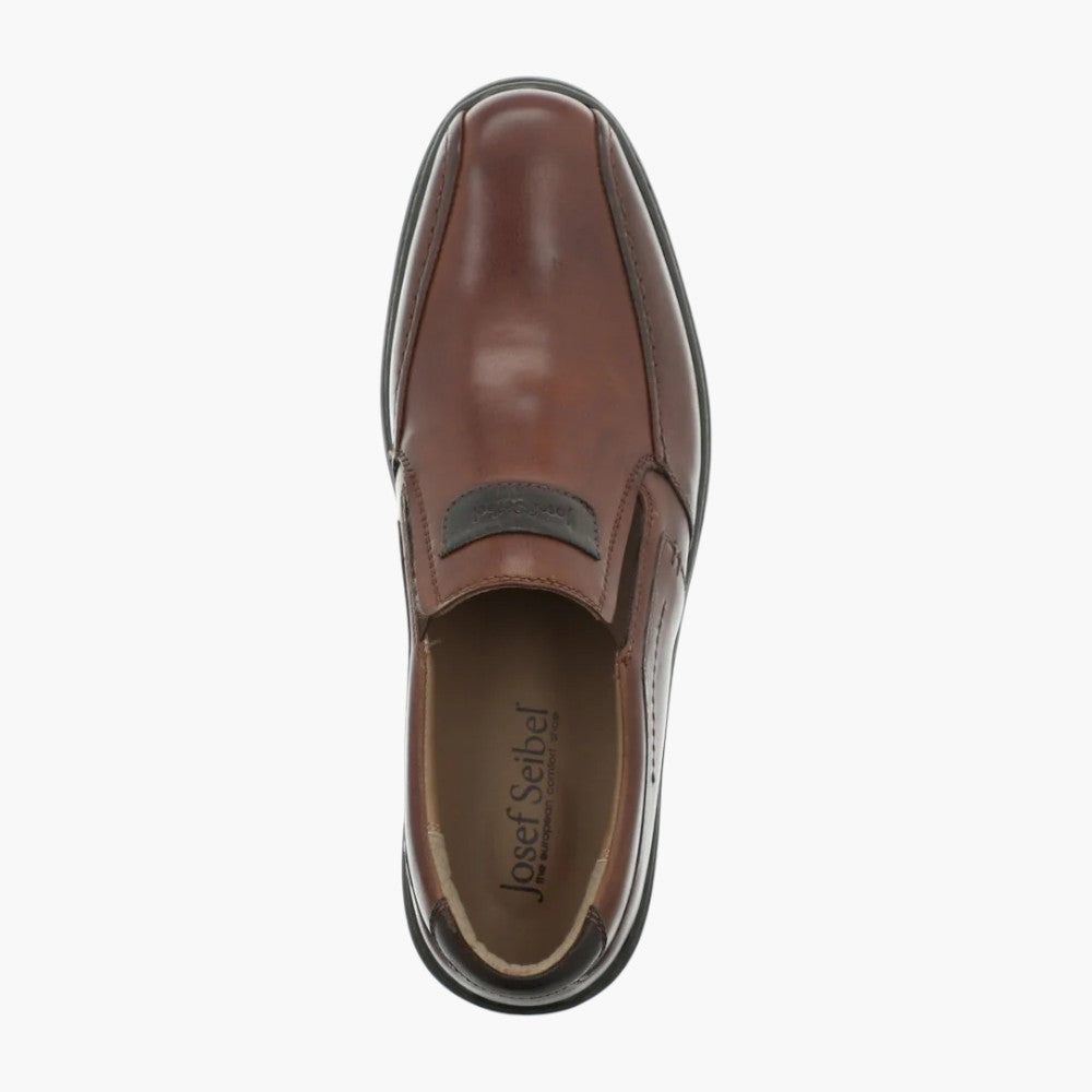 Josef Seibel Alastair 03 Men's Wide Fit Leather Loafer – Cognac