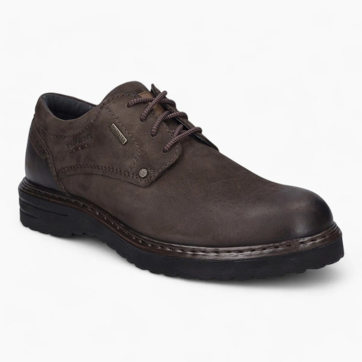 Josef Seibel Erroll 50 Brown Low Shoe with TopDryTex & Removable Footbed - Wide Fit, Waterproof - Leavys Shoes