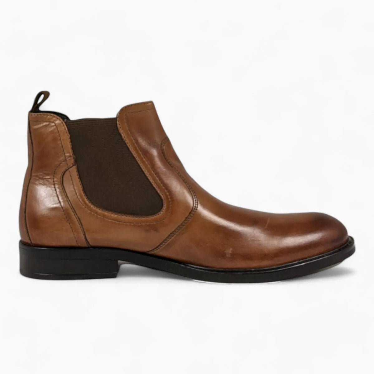 Dubarry Darlan Men&#39;s Tan Leather Chelsea Boots – Classic Pull-On with Elastic Gusset - Leavys Shoes