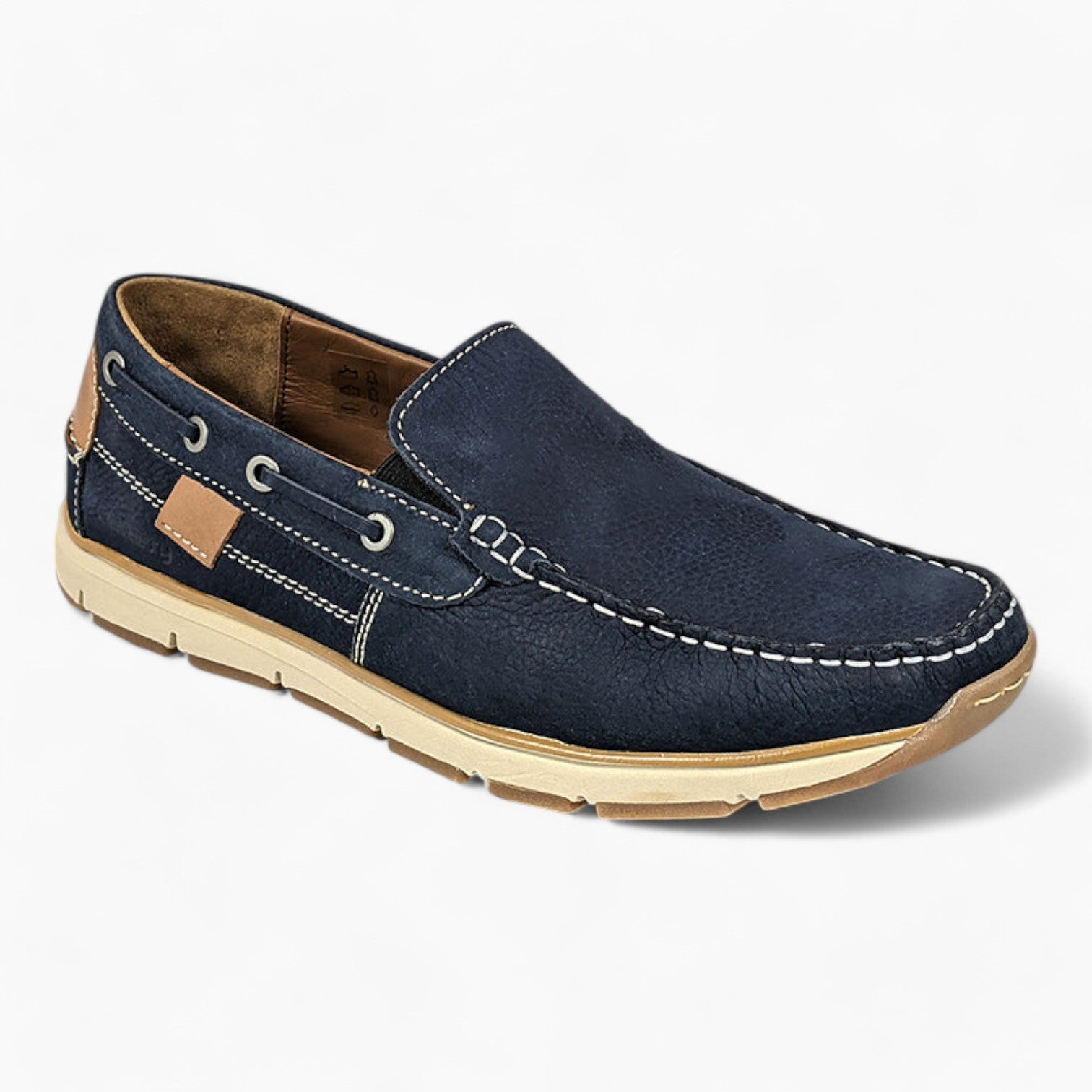 Navy Slip-On Casual Shoes - Dubarry Mayson Men's Footwear - Leavys Shoes