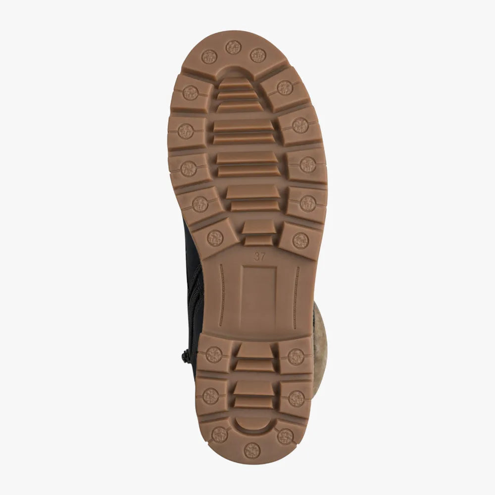 s.Oliver Navy Hiker Boots with TEX – Soft Foam Comfort - Leavys Shoes