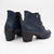 Jose Saenz Women's Navy Ankle Boots with Elastic Straps