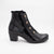 Jose Saenz Women's Black Patent Leather Ankle Boots