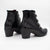 Jose Saenz Women's Black Patent Leather Ankle Boots