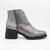 Jose Saenz Women's Silver Block Heel Ankle Boots