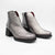 Jose Saenz Women's Silver Block Heel Ankle Boots