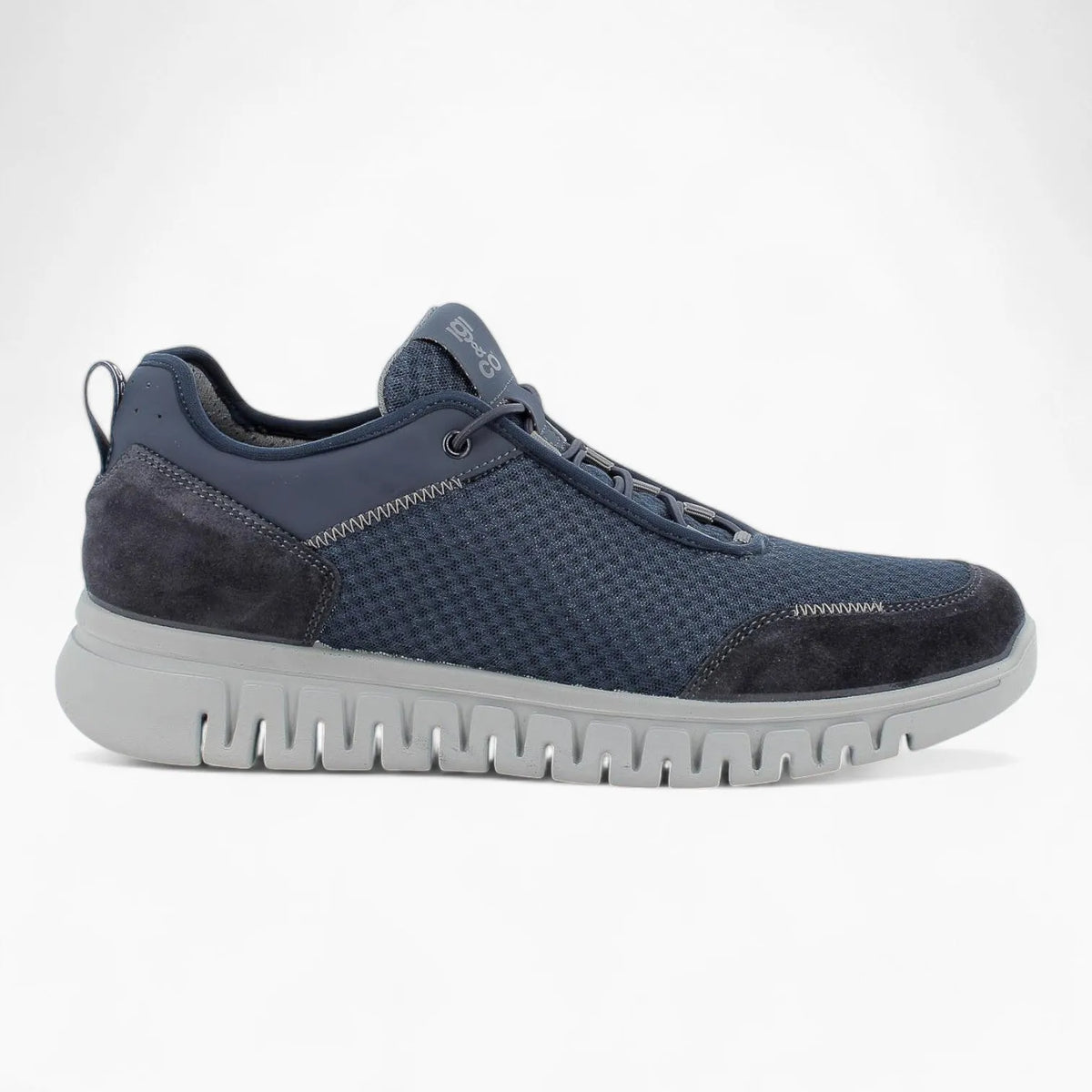 Igi &amp; Co Men&#39;s Navy Casual Runner Shoes with Bungee Laces and Memory Foam Insole - Leavys Shoes