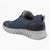 Igi & Co Men's Navy Casual Runner Shoes with Bungee Laces and Memory Foam Insole