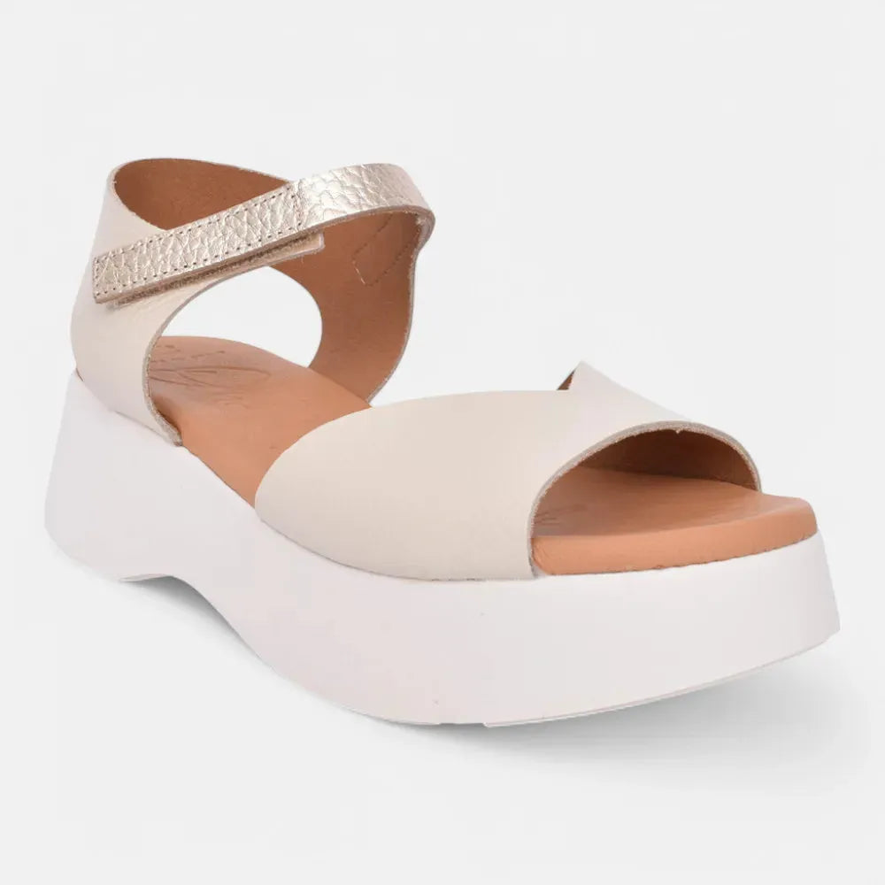OH! MY SANDALS Beige Platform Sandal – Effortless Comfort & Style