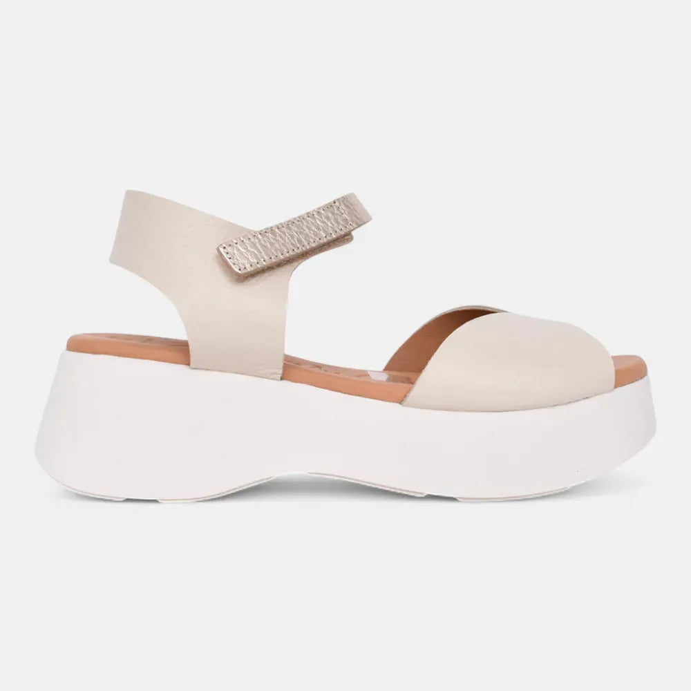 OH! MY SANDALS Beige Platform Sandal – Effortless Comfort & Style