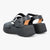 Oh! My Sandals Black Leather Platform Sandals