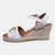 OH! MY SANDALS White Wedge Sandal – Elegant Lift with Cushioned Comfort