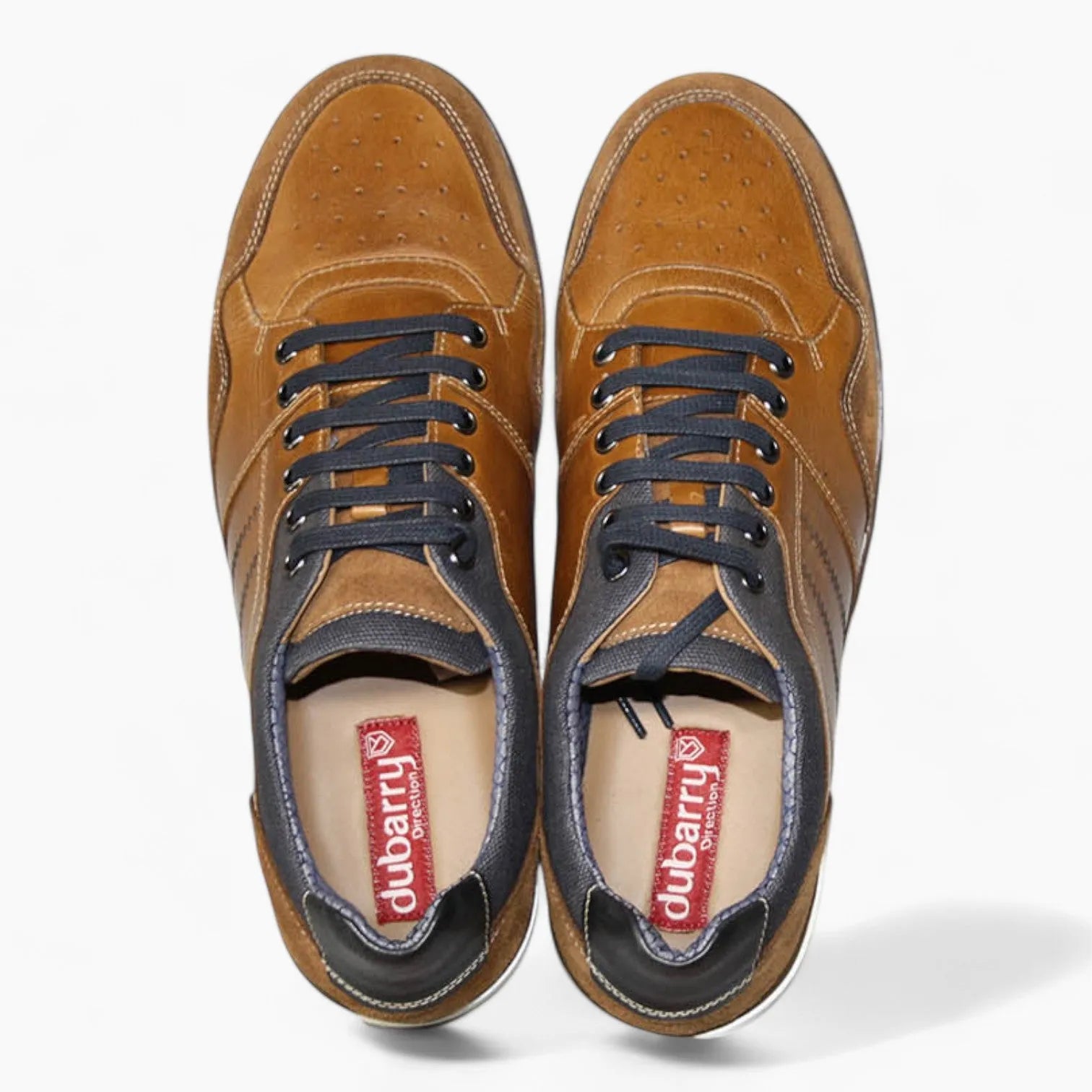 Sord Tan Casual Men's Shoe with Navy Detailing by Dubarry - Leavys Shoes
