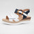 Redz White & Navy Wedge Sandal – Espadrille-Inspired Summer Style