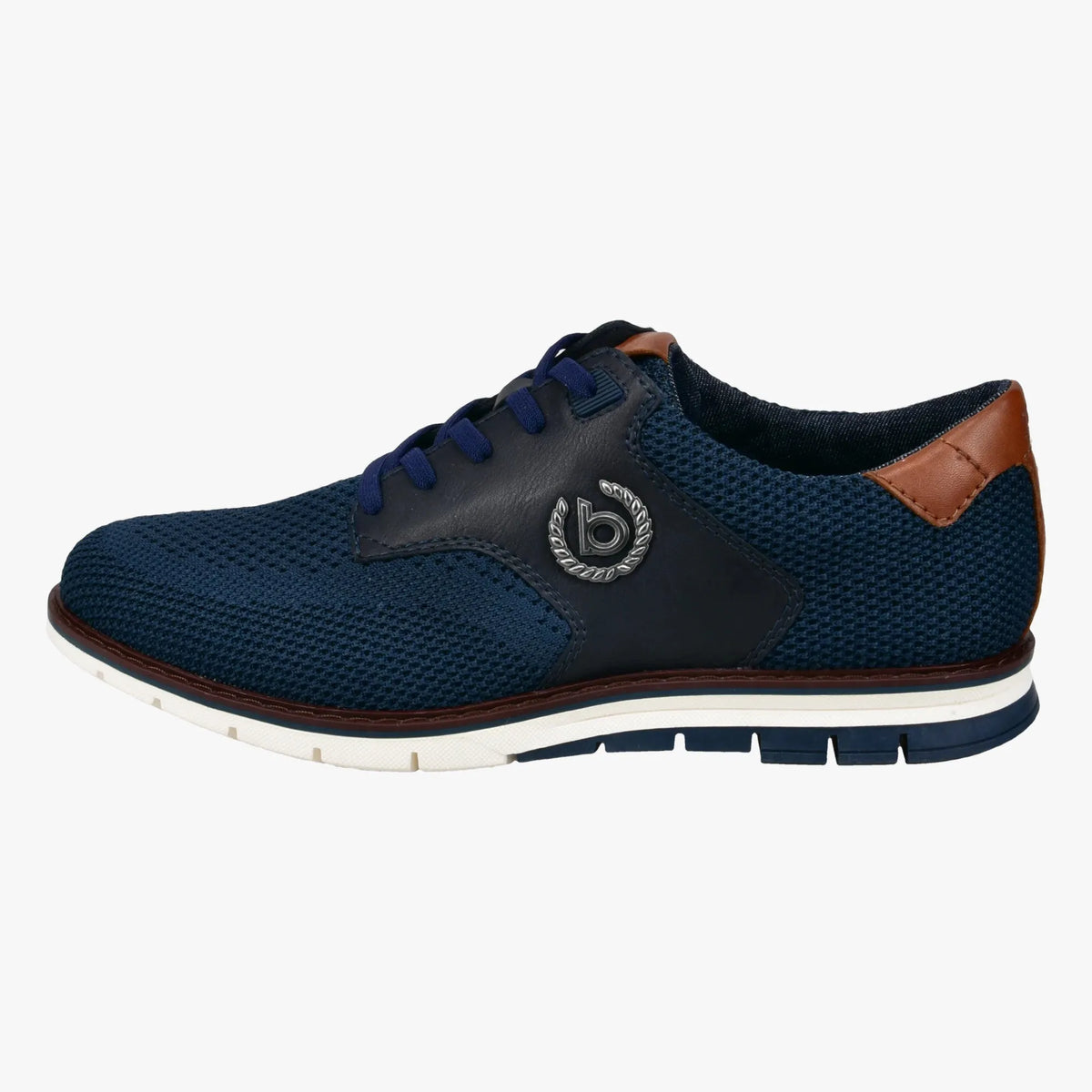 Bugatti Men’s Blue Sandman Sneakers with Easy Lacing and Memory Insole - Leavys Shoes