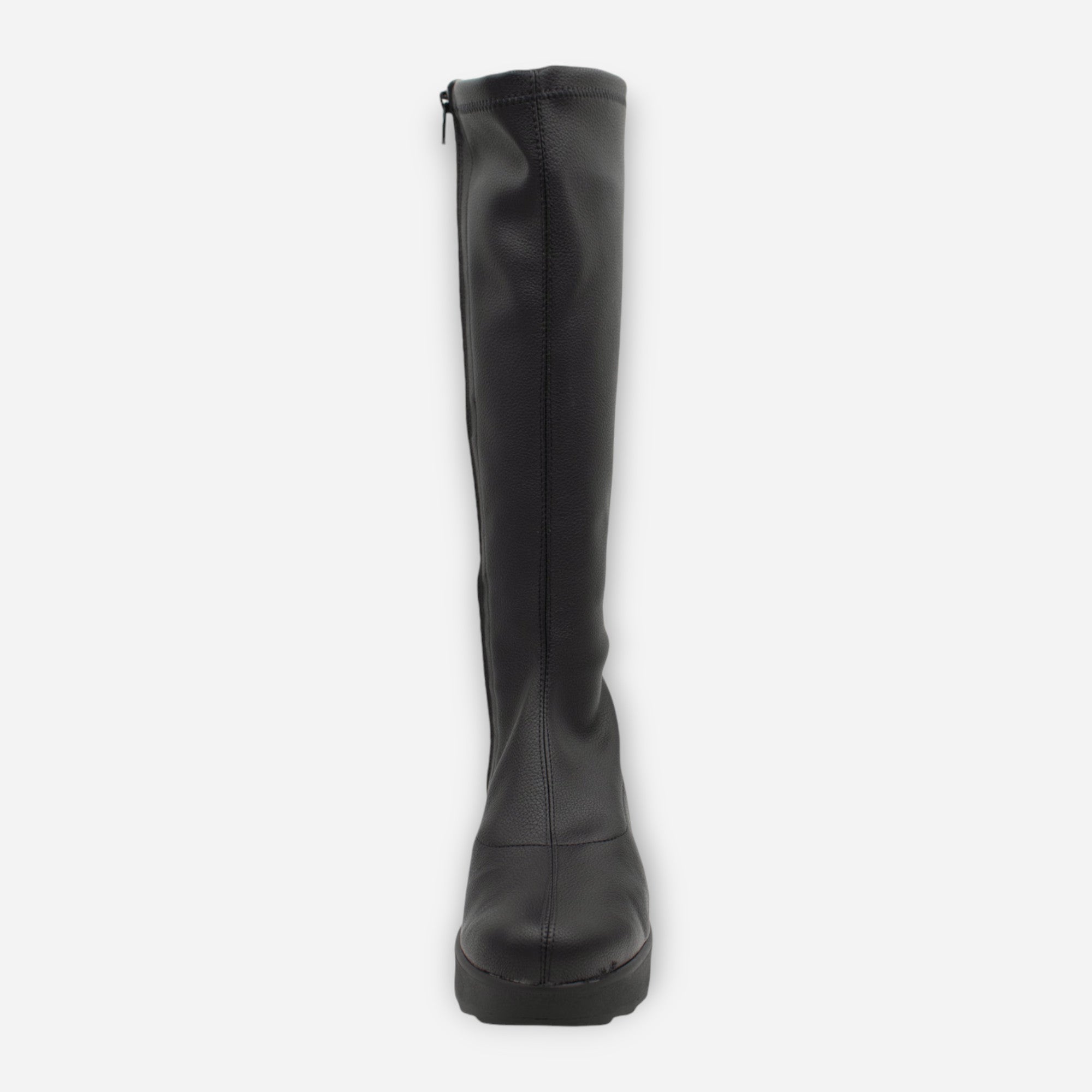 Jose Saenz Women's Black Knee-High Wedge Boots