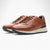 Ara Meo Cognac Men's Brown Leather Trainers – Wide Fit with Side Zip